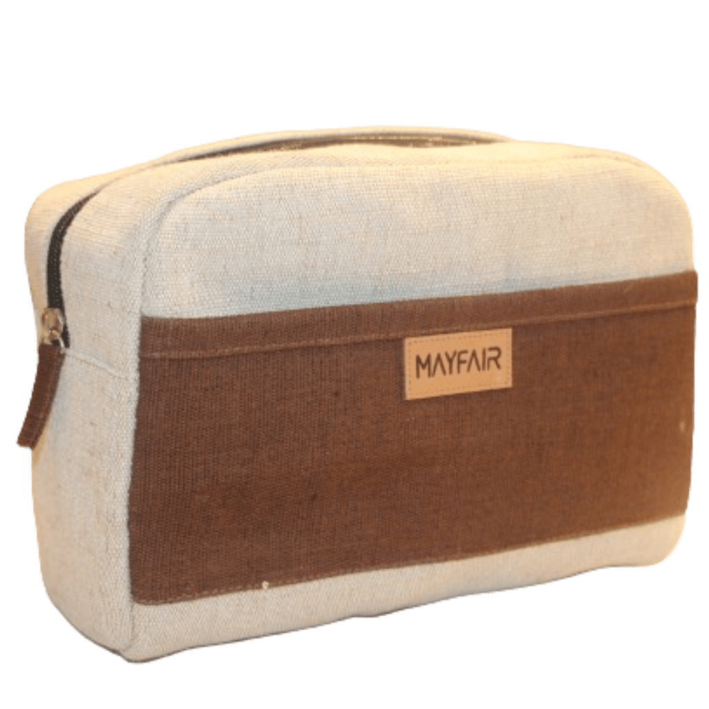 Jute Travel Kit Bag 